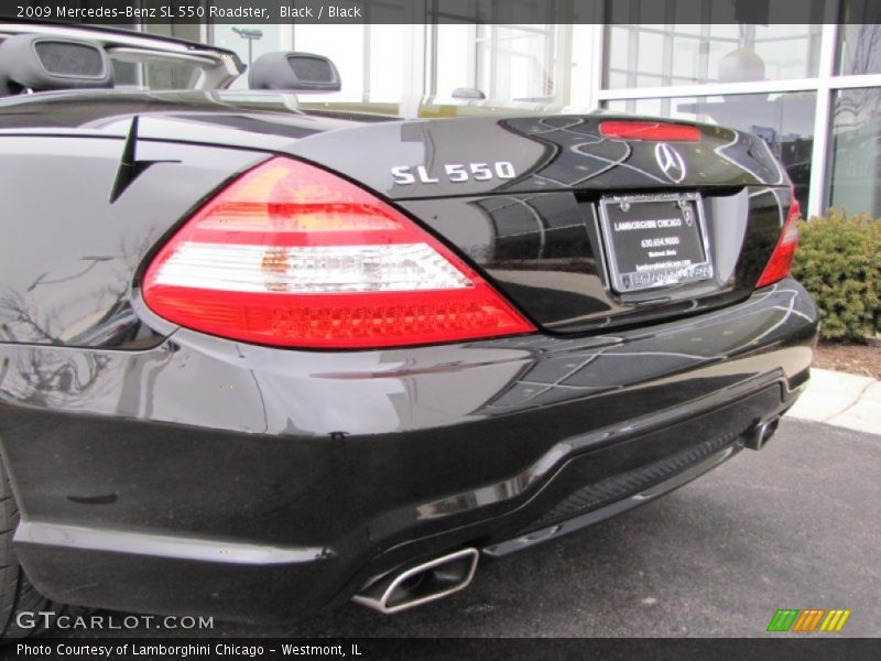Black / Black 2009 Mercedes-Benz SL 550 Roadster