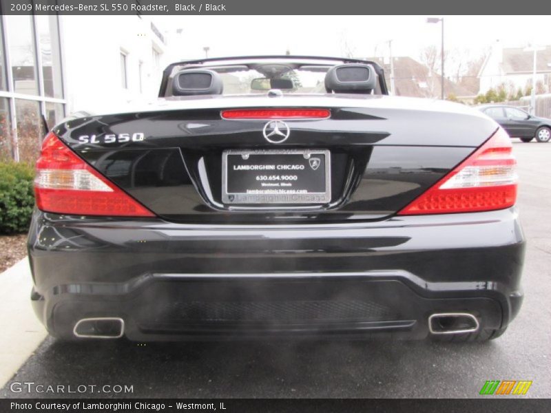 Black / Black 2009 Mercedes-Benz SL 550 Roadster