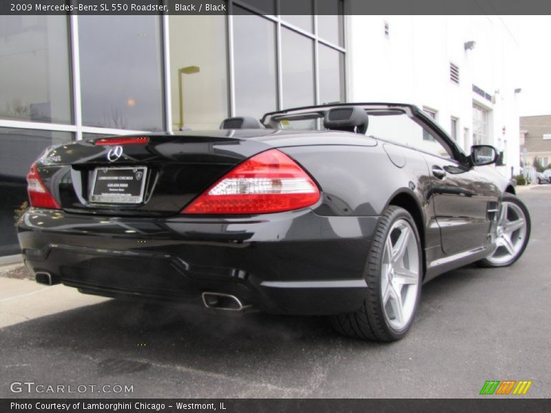 Black / Black 2009 Mercedes-Benz SL 550 Roadster