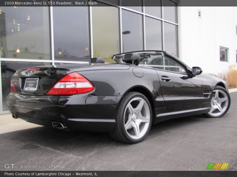 Black / Black 2009 Mercedes-Benz SL 550 Roadster