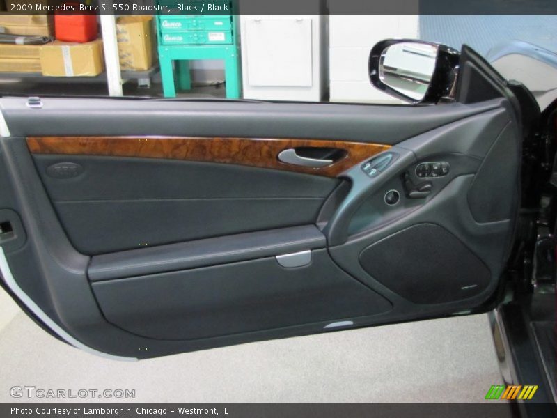 Black / Black 2009 Mercedes-Benz SL 550 Roadster