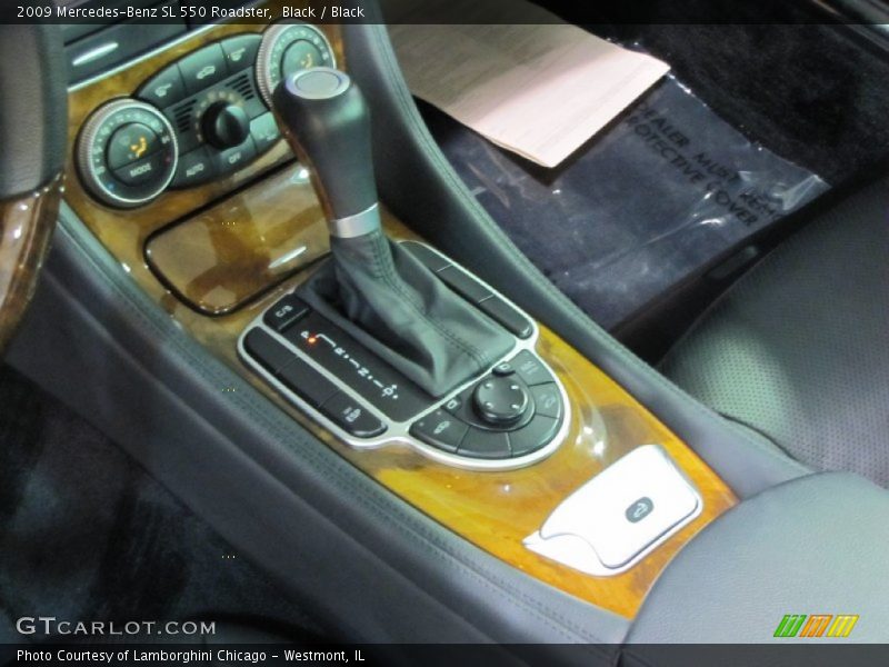 Black / Black 2009 Mercedes-Benz SL 550 Roadster