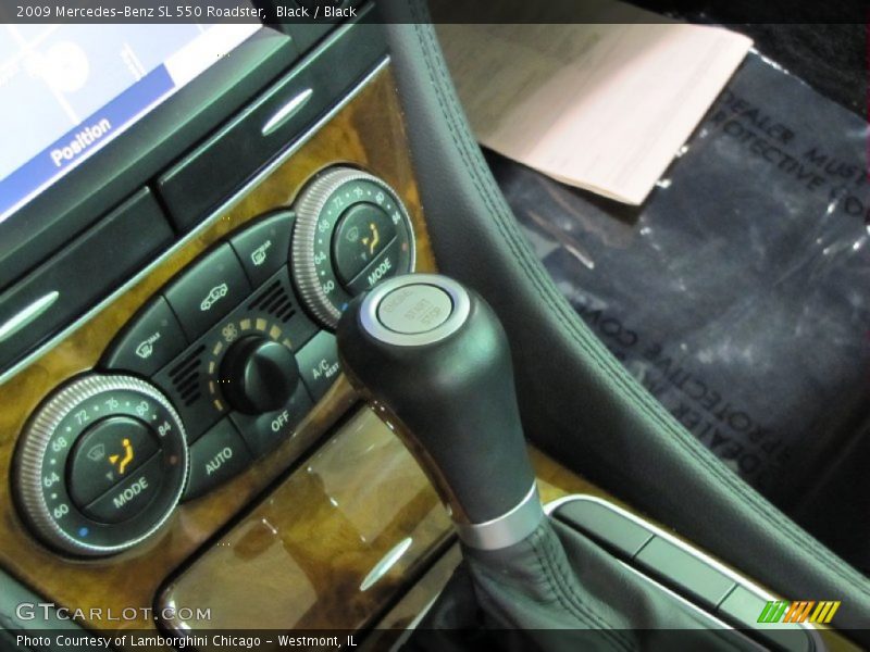 Black / Black 2009 Mercedes-Benz SL 550 Roadster