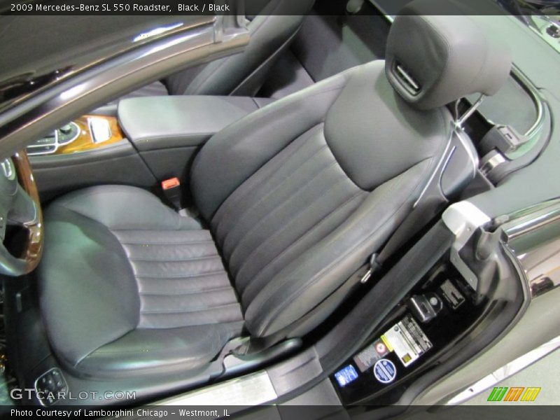 Black / Black 2009 Mercedes-Benz SL 550 Roadster