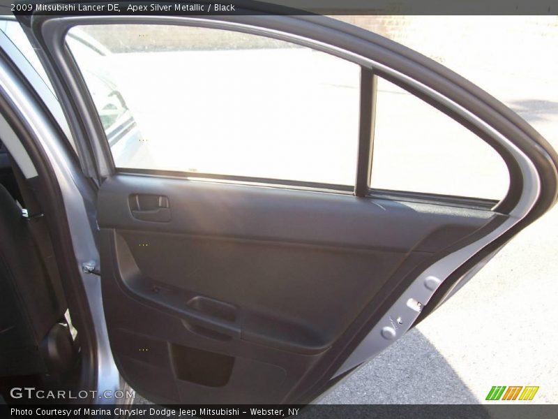 Apex Silver Metallic / Black 2009 Mitsubishi Lancer DE
