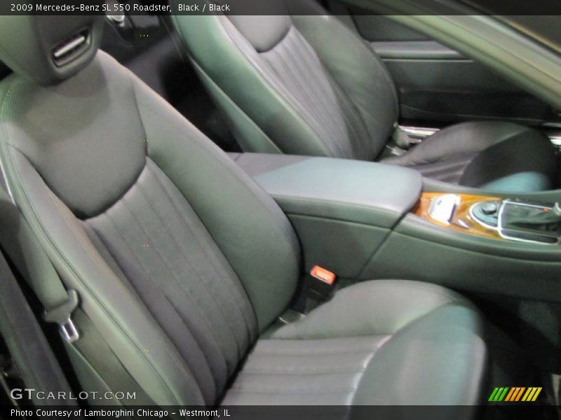 Black / Black 2009 Mercedes-Benz SL 550 Roadster