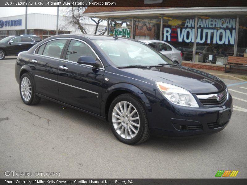 Midnight Blue Metallic / Morocco Brown 2007 Saturn Aura XR