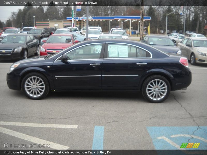 Midnight Blue Metallic / Morocco Brown 2007 Saturn Aura XR