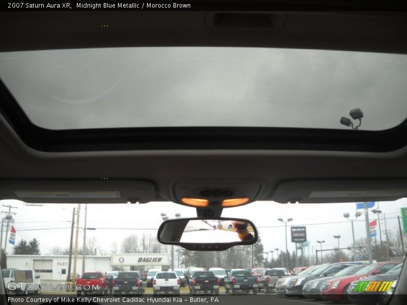 Midnight Blue Metallic / Morocco Brown 2007 Saturn Aura XR