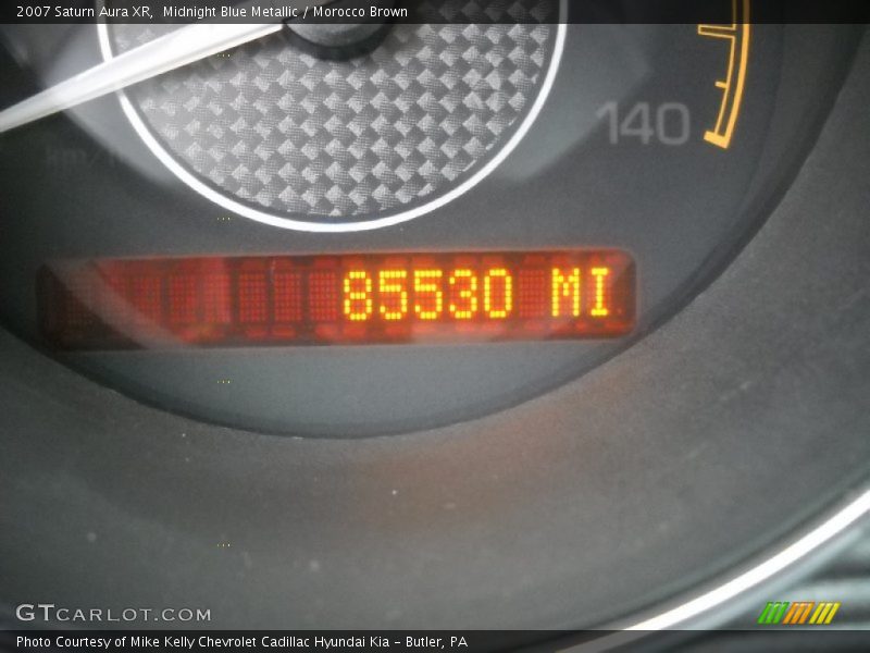 Midnight Blue Metallic / Morocco Brown 2007 Saturn Aura XR