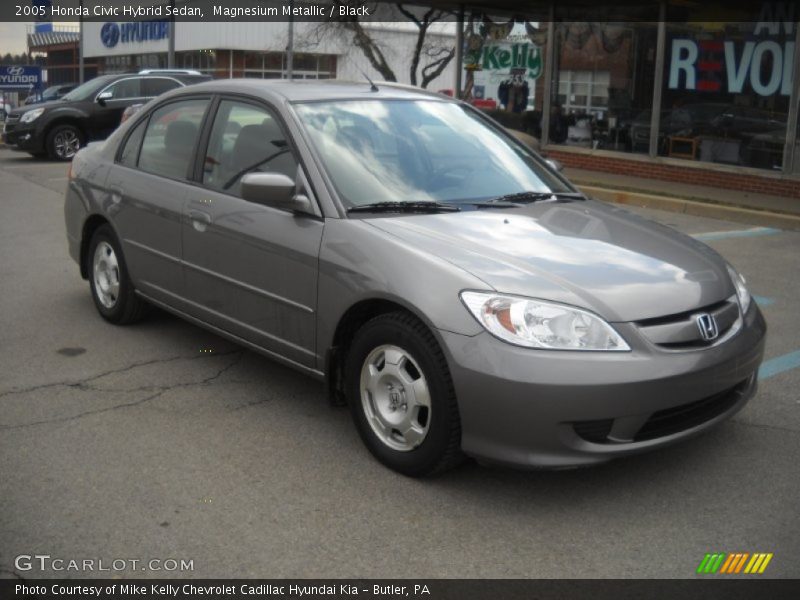 Magnesium Metallic / Black 2005 Honda Civic Hybrid Sedan