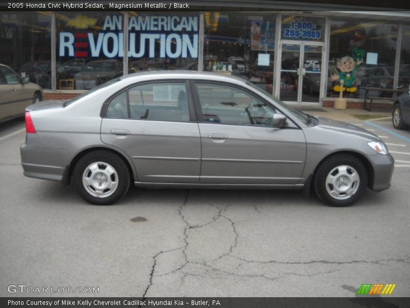 Magnesium Metallic / Black 2005 Honda Civic Hybrid Sedan