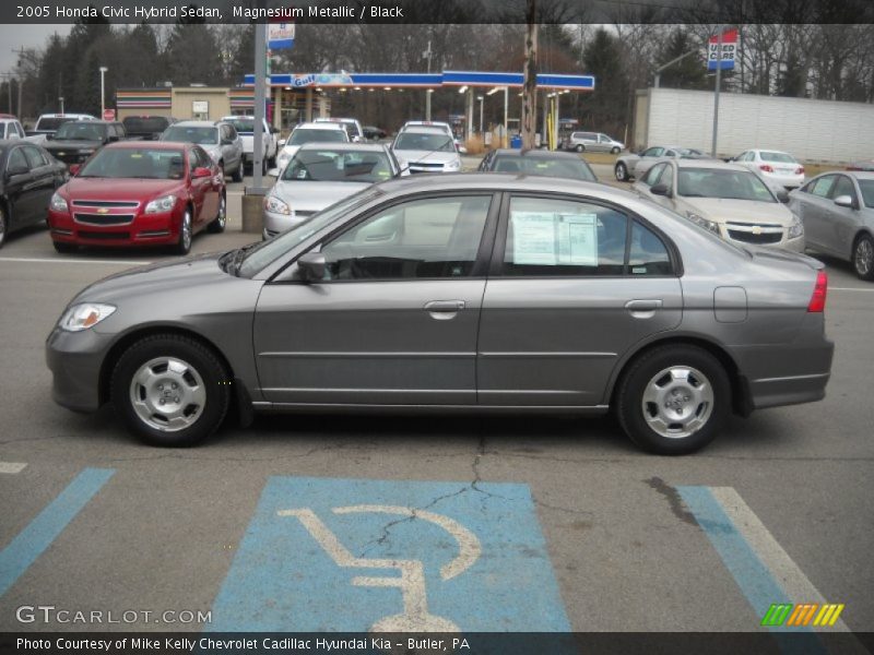 Magnesium Metallic / Black 2005 Honda Civic Hybrid Sedan