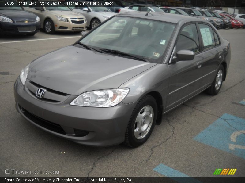 Magnesium Metallic / Black 2005 Honda Civic Hybrid Sedan