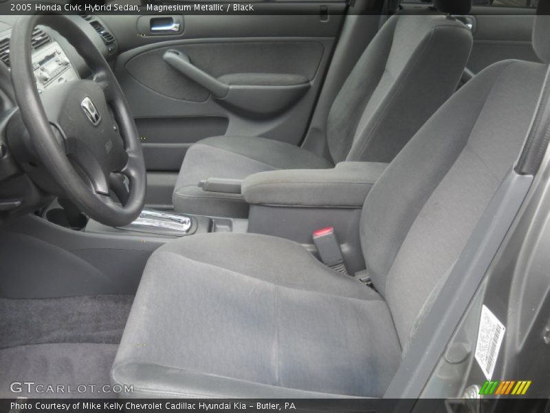 Magnesium Metallic / Black 2005 Honda Civic Hybrid Sedan