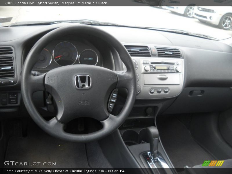 Magnesium Metallic / Black 2005 Honda Civic Hybrid Sedan