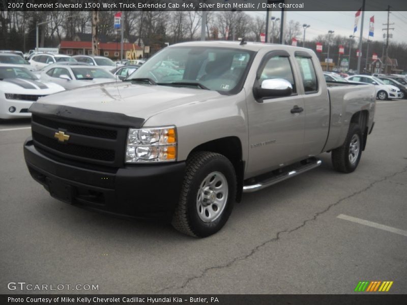 Front 3/4 View of 2007 Silverado 1500 Work Truck Extended Cab 4x4