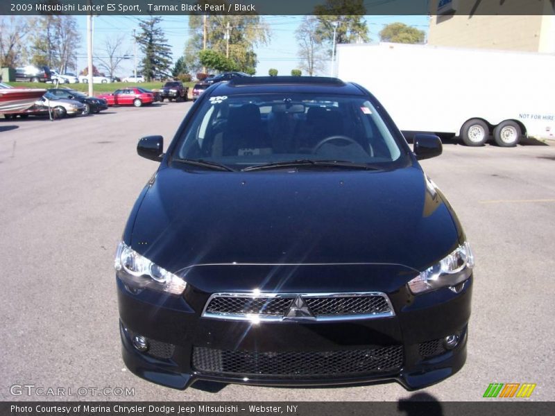 Tarmac Black Pearl / Black 2009 Mitsubishi Lancer ES Sport