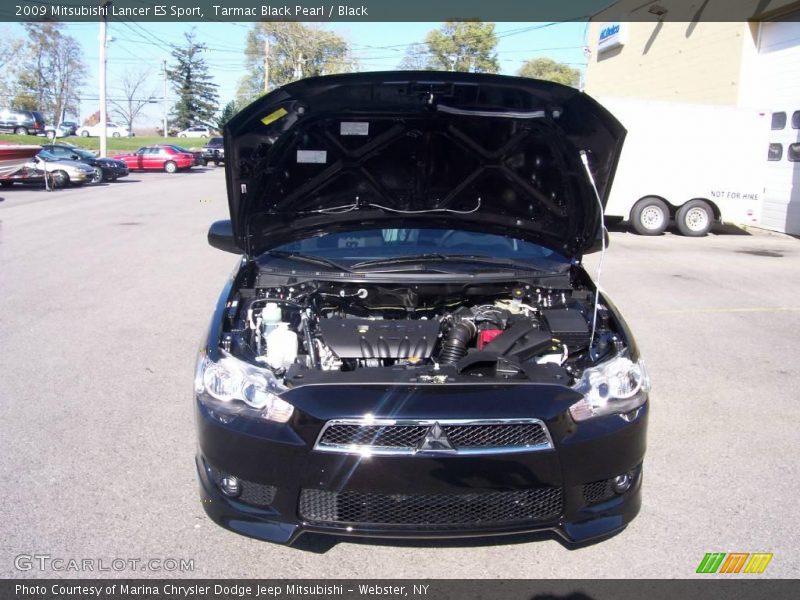 Tarmac Black Pearl / Black 2009 Mitsubishi Lancer ES Sport