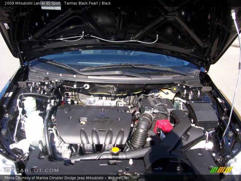 Tarmac Black Pearl / Black 2009 Mitsubishi Lancer ES Sport