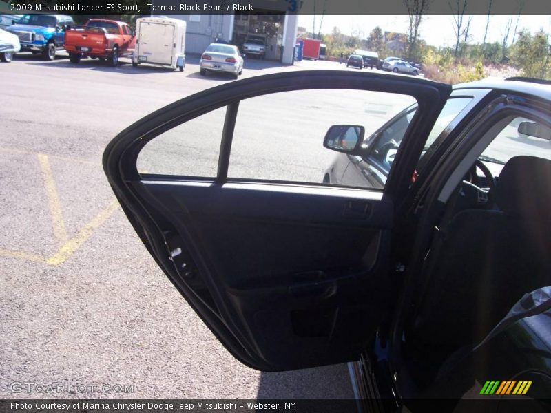 Tarmac Black Pearl / Black 2009 Mitsubishi Lancer ES Sport