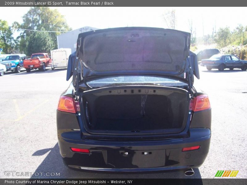 Tarmac Black Pearl / Black 2009 Mitsubishi Lancer ES Sport