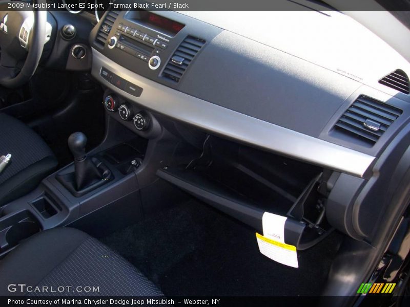 Tarmac Black Pearl / Black 2009 Mitsubishi Lancer ES Sport