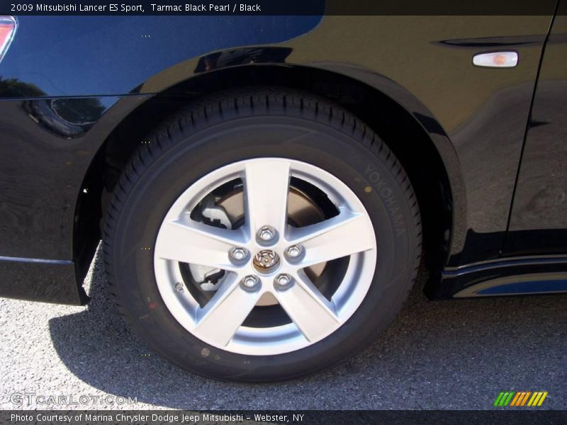 Tarmac Black Pearl / Black 2009 Mitsubishi Lancer ES Sport