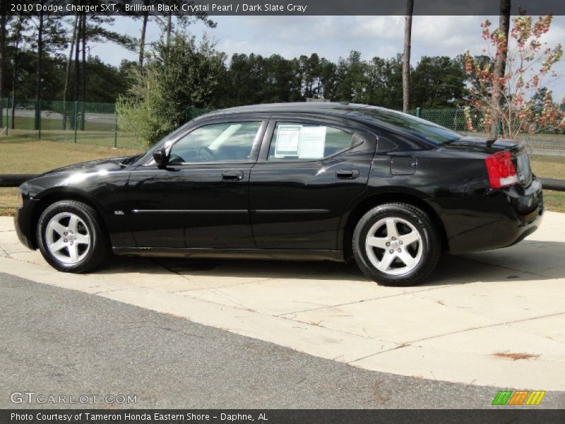 Brilliant Black Crystal Pearl / Dark Slate Gray 2010 Dodge Charger SXT