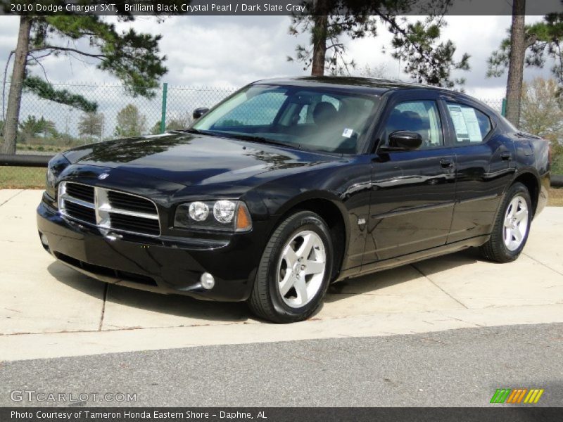 Brilliant Black Crystal Pearl / Dark Slate Gray 2010 Dodge Charger SXT