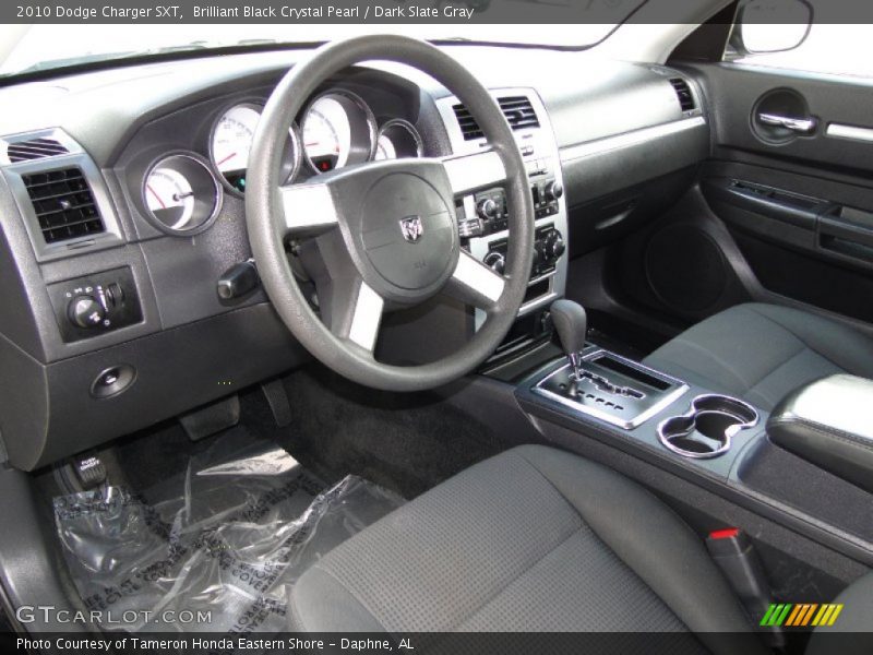 Brilliant Black Crystal Pearl / Dark Slate Gray 2010 Dodge Charger SXT