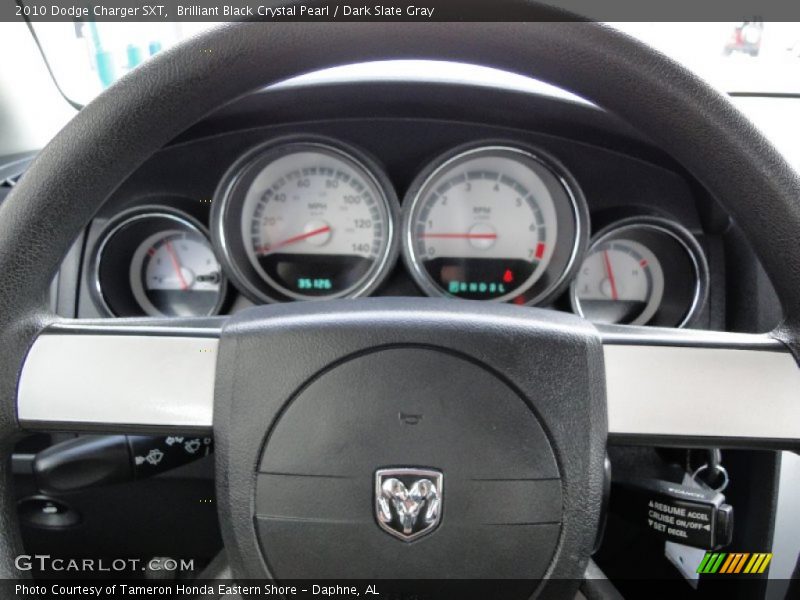Brilliant Black Crystal Pearl / Dark Slate Gray 2010 Dodge Charger SXT
