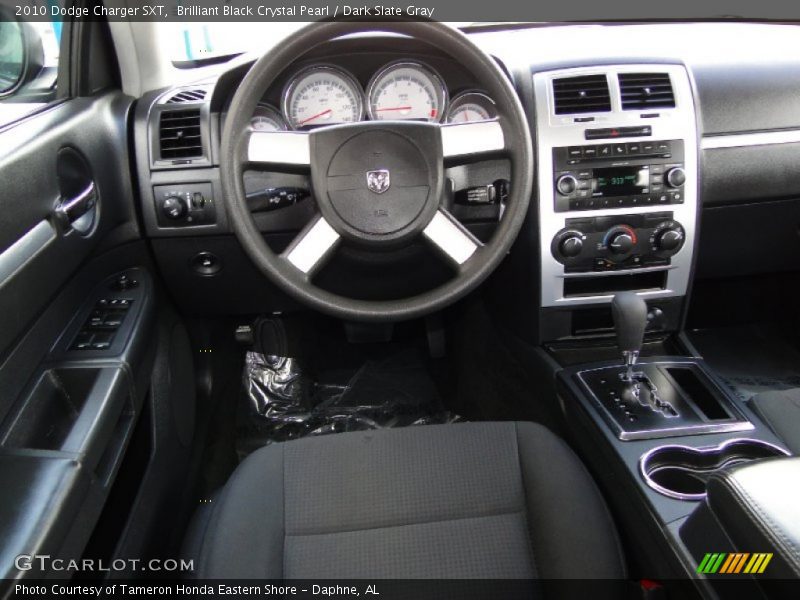 Brilliant Black Crystal Pearl / Dark Slate Gray 2010 Dodge Charger SXT
