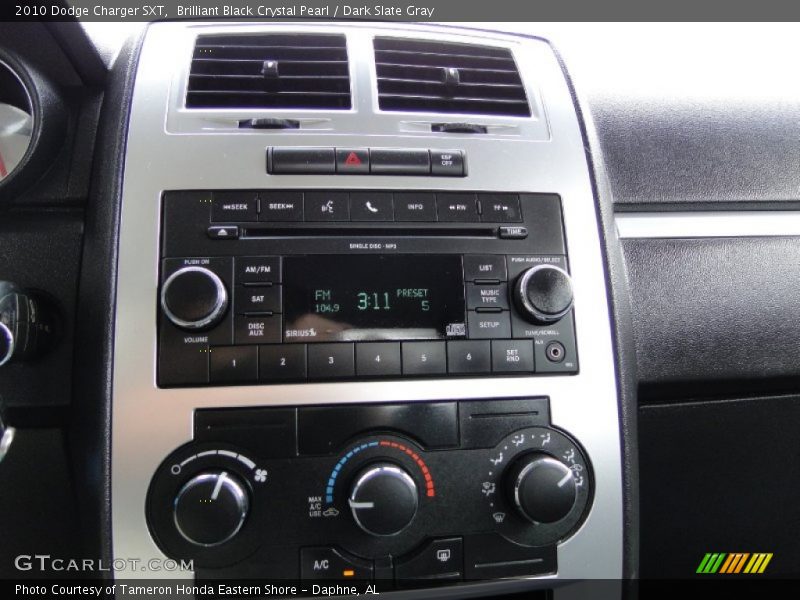 Brilliant Black Crystal Pearl / Dark Slate Gray 2010 Dodge Charger SXT
