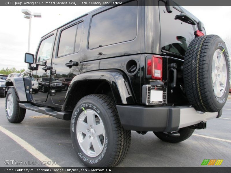 Black / Black/Dark Saddle 2012 Jeep Wrangler Unlimited Sahara 4x4