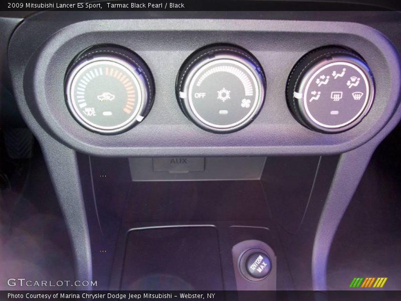 Tarmac Black Pearl / Black 2009 Mitsubishi Lancer ES Sport
