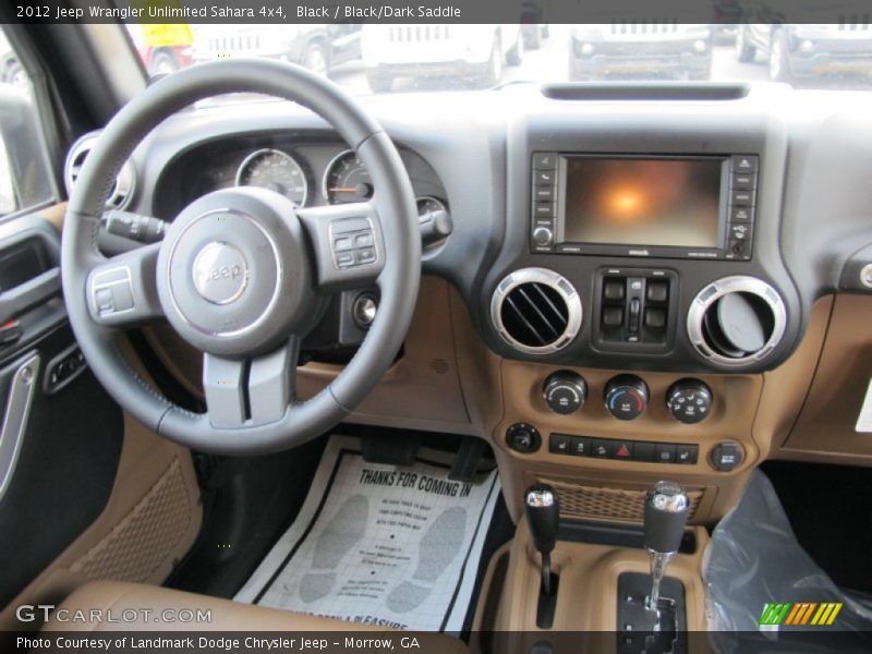 Black / Black/Dark Saddle 2012 Jeep Wrangler Unlimited Sahara 4x4