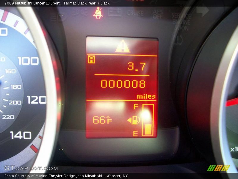 Tarmac Black Pearl / Black 2009 Mitsubishi Lancer ES Sport