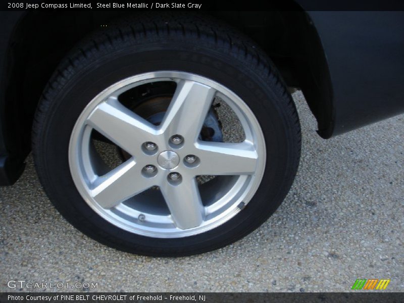 Steel Blue Metallic / Dark Slate Gray 2008 Jeep Compass Limited