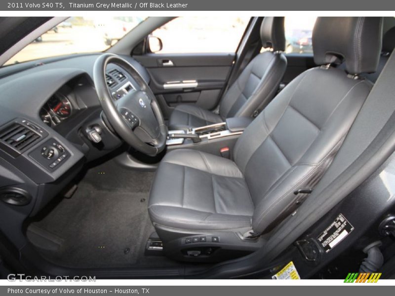 Titanium Grey Metallic / Off Black Leather 2011 Volvo S40 T5
