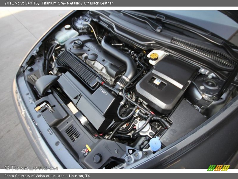 Titanium Grey Metallic / Off Black Leather 2011 Volvo S40 T5