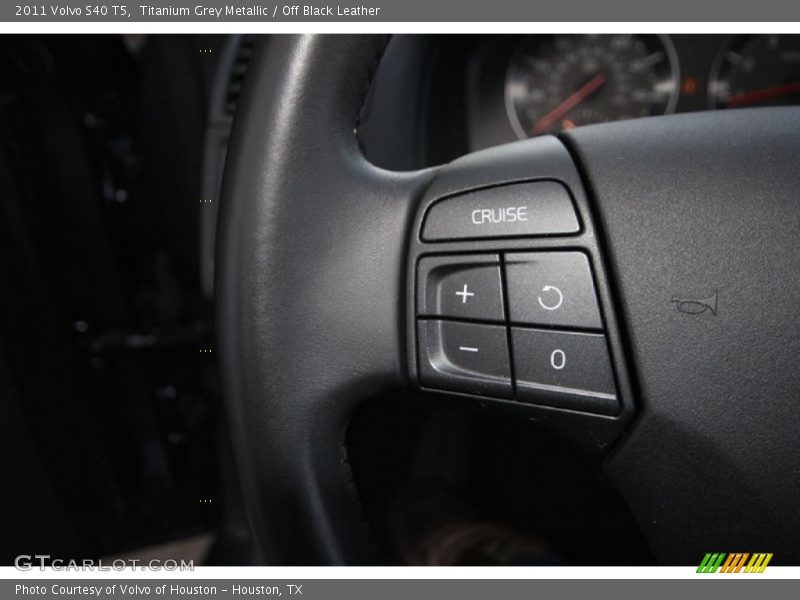 Titanium Grey Metallic / Off Black Leather 2011 Volvo S40 T5