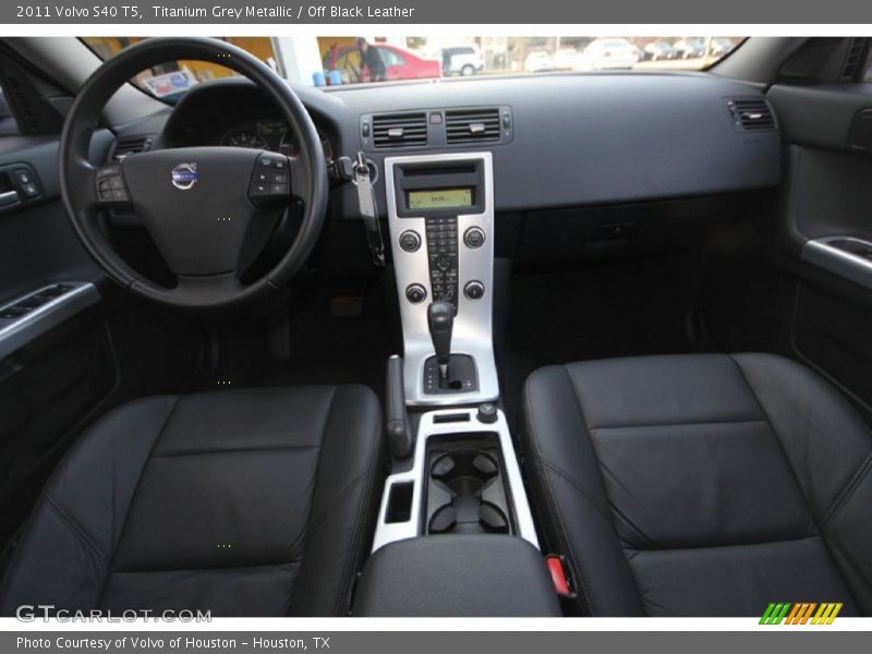 Titanium Grey Metallic / Off Black Leather 2011 Volvo S40 T5
