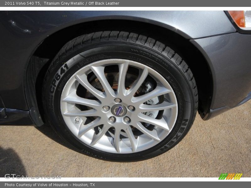 Titanium Grey Metallic / Off Black Leather 2011 Volvo S40 T5