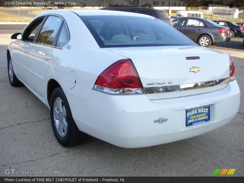 White / Gray 2008 Chevrolet Impala LT
