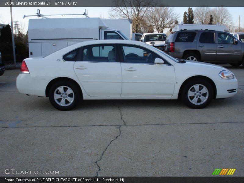 White / Gray 2008 Chevrolet Impala LT