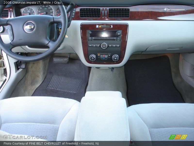 White / Gray 2008 Chevrolet Impala LT