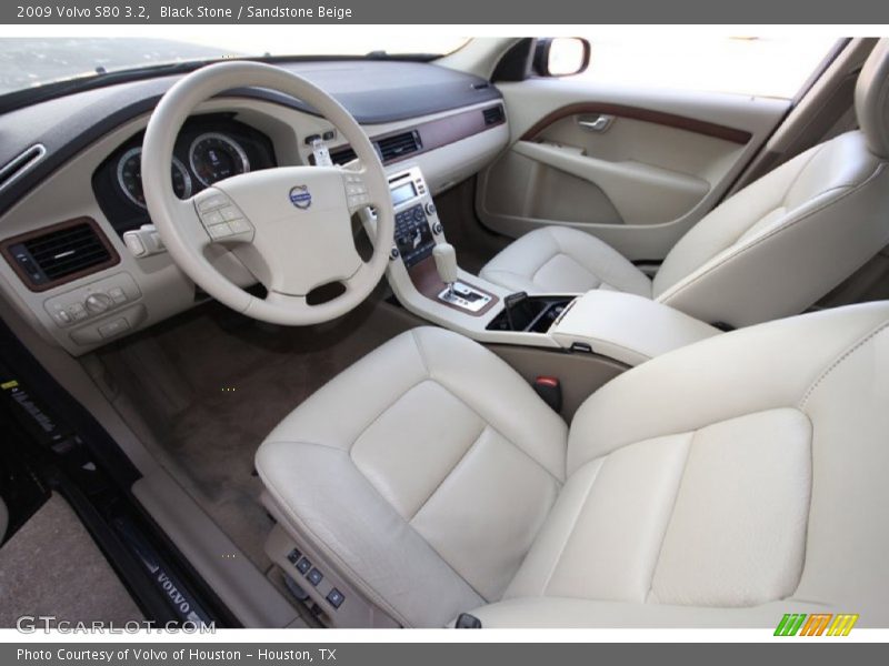 Black Stone / Sandstone Beige 2009 Volvo S80 3.2