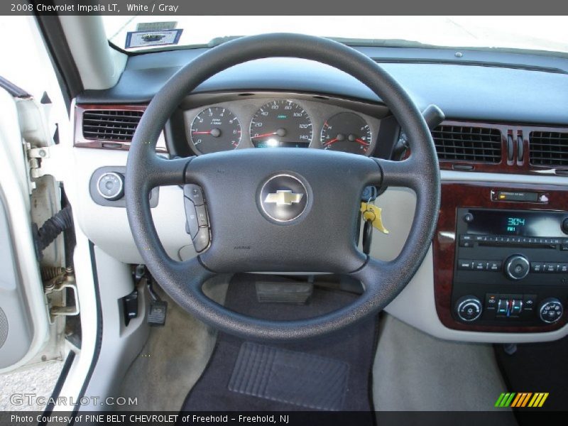 White / Gray 2008 Chevrolet Impala LT