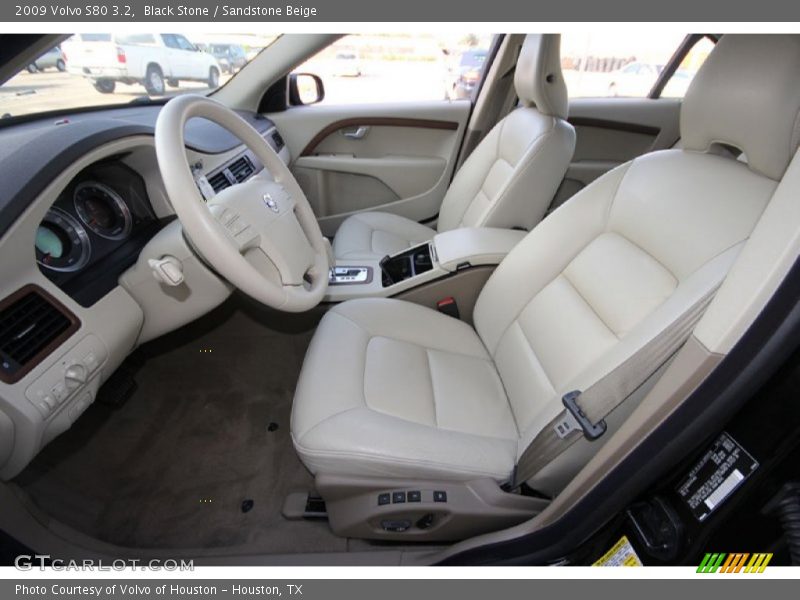 Black Stone / Sandstone Beige 2009 Volvo S80 3.2